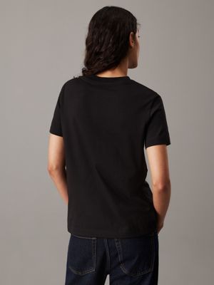 ck black embroidered logo t-shirt for women calvin klein jeans