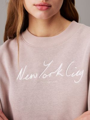 goat relaxed new york logo sweatshirt for women calvin klein jeans