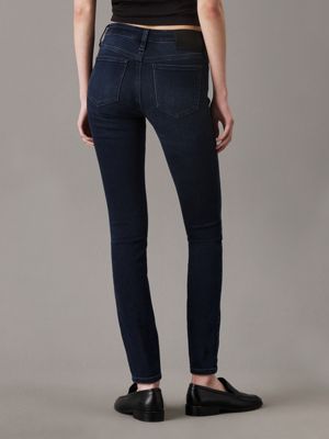 denim black mid rise skinny jeans for women calvin klein jeans