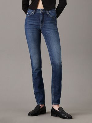 denim mid rise skinny jeans for women calvin klein jeans