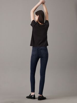 denim black high rise skinny jeans for women calvin klein jeans