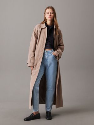 denim light mom jeans voor dames - calvin klein jeans