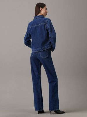 jeans bootcut originali denim dark da donne calvin klein jeans