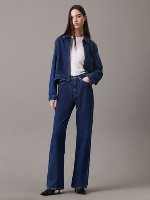 jeans bootcut originali denim dark da donne calvin klein jeans