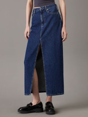 denim denim maxi skirt for women calvin klein jeans