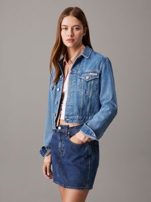 Cropped 90 s Denim Jacket Calvin Klein J20J2245421A4