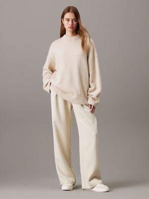 pelican relaxed wool blend jumper for women calvin klein jeans