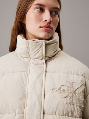 Relaxed Chenille Logo Puffer Jacket Calvin Klein J20J224681PD7