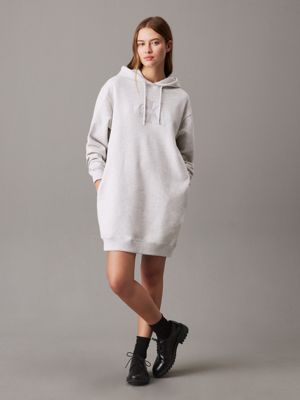 Monogram Hooded Sweatshirt Dress Calvin Klein J20J224685P6G