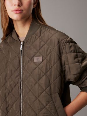 tarmac relaxed quilted bomber jacket for women calvin klein jeans