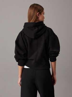 ck black relaxed monogram hoodie for women calvin klein jeans