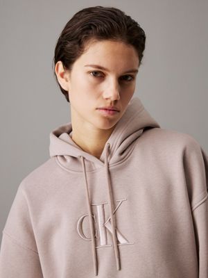 atmosphere relaxed monogram hoodie for women calvin klein jeans