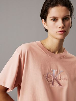 tuscany relaxed monogram t-shirt for women calvin klein jeans