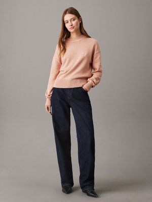 tuscany cotton monogram jumper for women calvin klein jeans