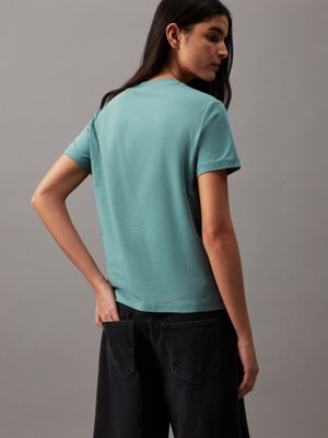 goblin blue monogram t-shirt for women calvin klein jeans