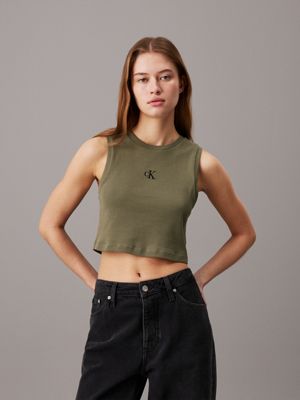 Calvin klein crop top womens best sale