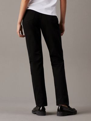 ck black authentic slim straight jeans for women calvin klein jeans