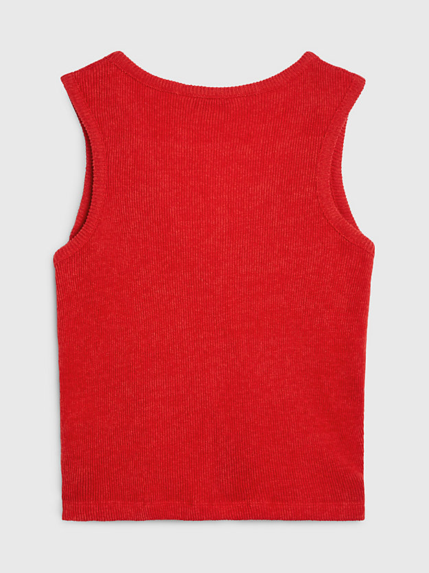 high risk soft knit cropped vest top for women calvin klein jeans