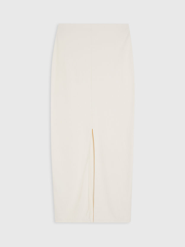 whisper white prosta ściągaczowa spódnica maxi dla kobiety - calvin klein jeans