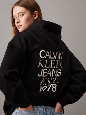 Lassiger Hoodie mit Logo auf dem Rucken Calvin Klein J20J224911BEH