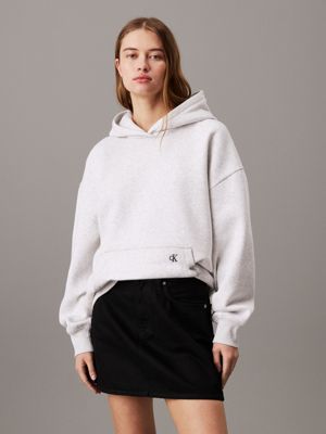 Grey Women s Hoodies Sweatshirts Calvin Klein