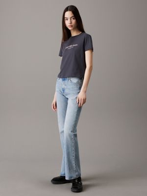 ebony logo t-shirt for women calvin klein jeans