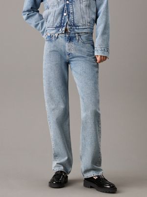 denim low rise straight jeans for women calvin klein jeans