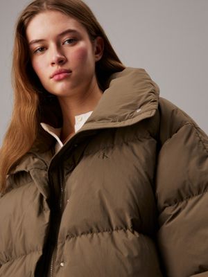 tarmac relaxed down puffer jacket for women calvin klein jeans