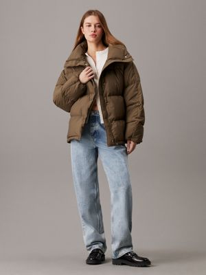 tarmac relaxed down puffer jacket for women calvin klein jeans