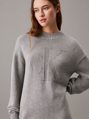 Calvin klein jumper womens grey online