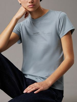 lead slim logo t-shirt for women calvin klein jeans