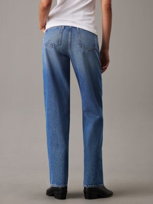 jean high rise loose denim pour femmes calvin klein jeans