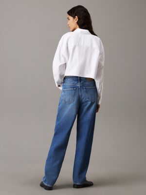 denim dark 90's loose jeans for women calvin klein jeans