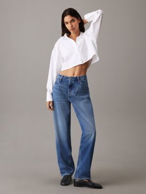 denim dark 90's loose jeans for women calvin klein jeans