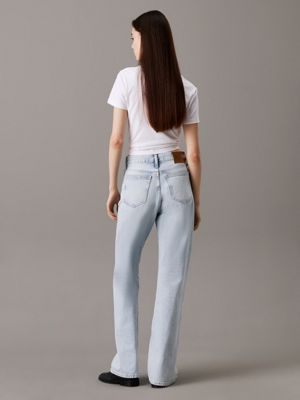 denim light authentic bootcut jeans for women calvin klein jeans