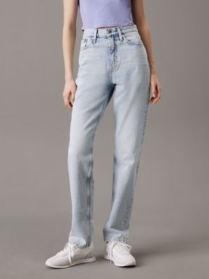 denim authentic slim straight jeans for women calvin klein jeans