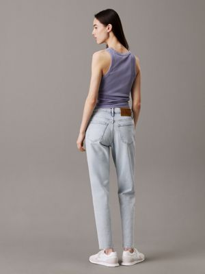 denim light mom jeans for women calvin klein jeans