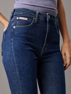 denim dark high rise super skinny ankle jeans for women calvin klein jeans