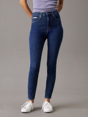 denim high rise super skinny ankle jeans for women calvin klein jeans