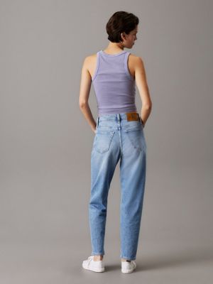 denim light mom jeans for women calvin klein jeans