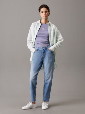 denim light mom jeans for women calvin klein jeans