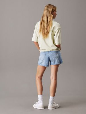 denim light denim mom shorts for women calvin klein jeans