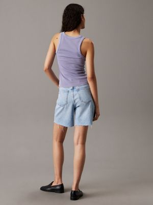 denim light denim bermuda shorts for women calvin klein jeans