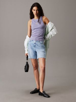 denim light denim bermuda shorts for women calvin klein jeans