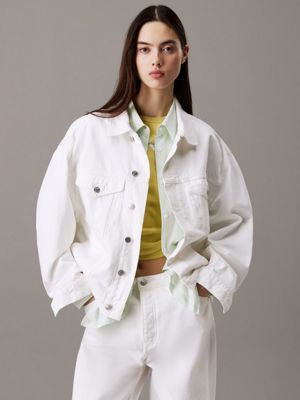 denim boxy denim jacket for women calvin klein jeans