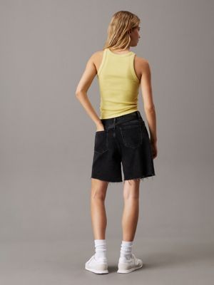 denim black denim bermuda shorts for women calvin klein jeans