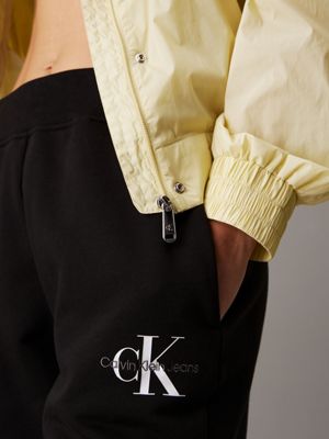ck black monogram joggingbroek voor dames - calvin klein jeans