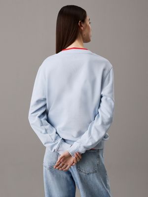 niagara mist monogram sweatshirt for women calvin klein jeans