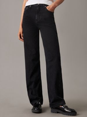 denim high rise loose jeans for women calvin klein jeans