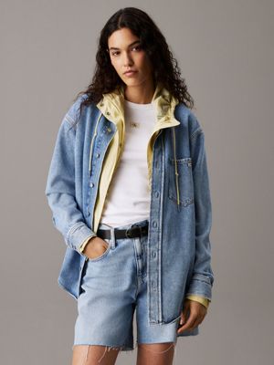 denim denim dad shirt for women calvin klein jeans